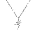 Collier pendentif fée ailée en argent sterling de 35 à 55 cm