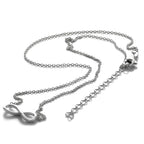 Collier Infinity en argent sterling, chaîne de 40 à 45 cm