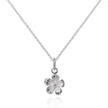 Collier simple avec pendentif fleur en argent sterling de 40 à 55 cm