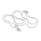 Collier pendentif cœur petite sœur en argent sterling de 40 à 61 cm