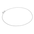 Chaîne de cheville en argent sterling avec perles de 1 mm