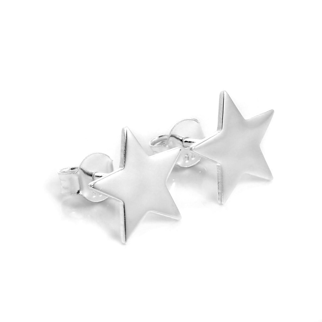 Boucles d'oreilles à tige en argent sterling en forme d'étoile