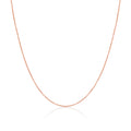 Chaîne en argent sterling plaqué or rose de 40 à 81 cm