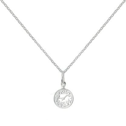 Collier horloge Alice au pays des merveilles en argent sterling sur chaîne de 40 à 55 cm