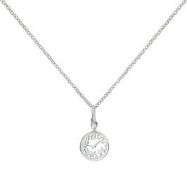 Collier horloge Alice au pays des merveilles en argent sterling sur chaîne de 40 à 55 cm