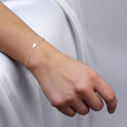 Bracelet sapin de Noël en argent sterling fin