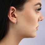 Boucles d'oreilles créoles en argent sterling avec corde torsadée de 10 mm