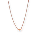 Collier aile en argent sterling plaqué or rose
