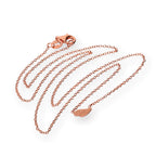 Collier aile en argent sterling plaqué or rose