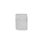 Breloque en forme de cube givré en or blanc plaqué rhodium 9 carats