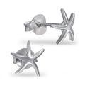 Boucles d'oreilles à tige en argent sterling en forme d'étoile de mer