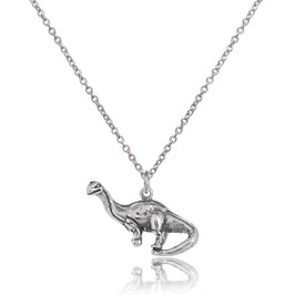 Collier dinosaure brontosaure en argent sterling