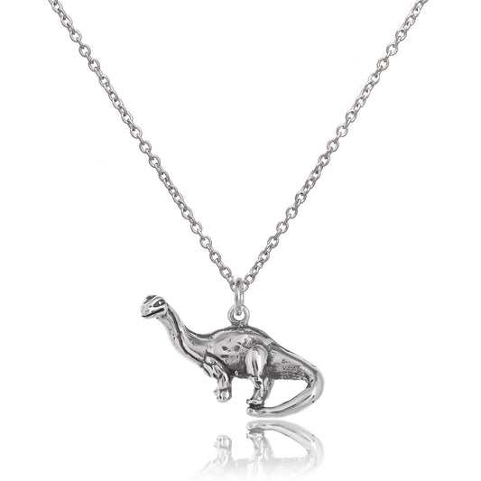 Collier dinosaure brontosaure en argent sterling