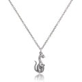 Collier dinosaure joyeux en argent sterling