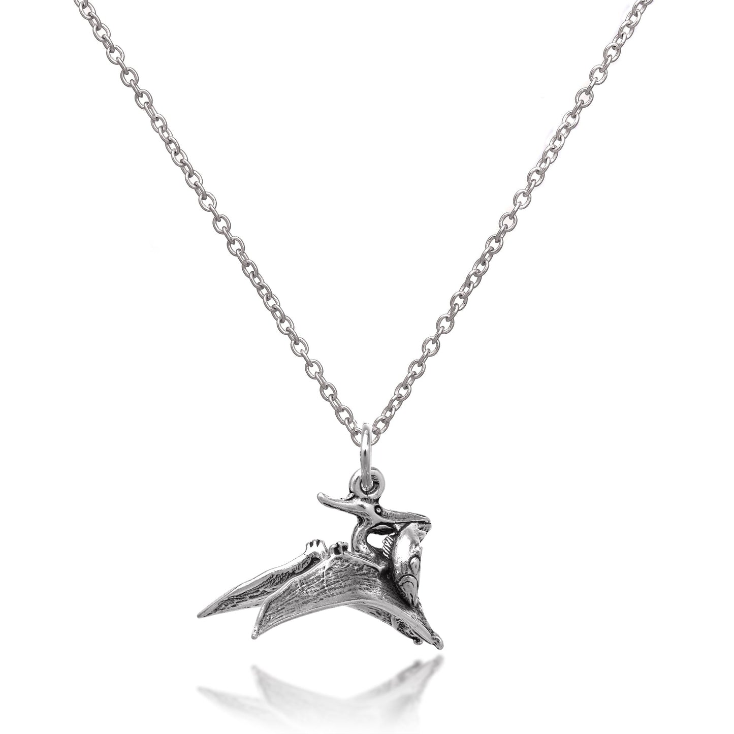 Collier ptérodactyle 3D en argent sterling