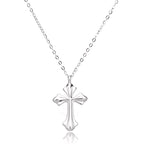 Pendentif grande croix en argent sterling