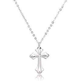 Pendentif grande croix en argent sterling
