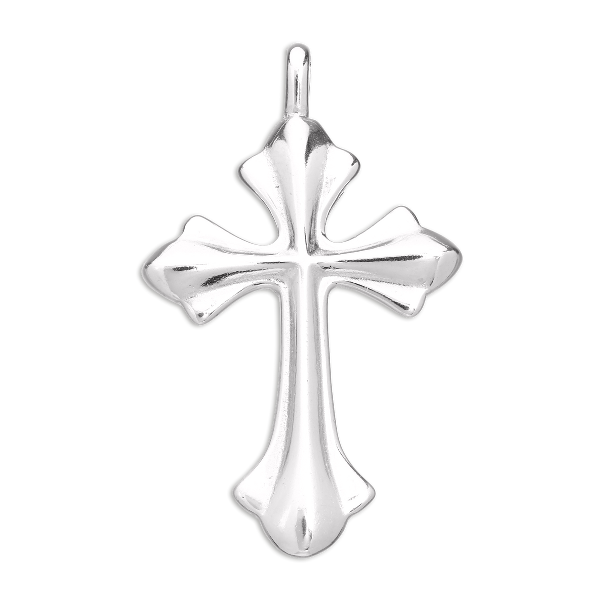 Pendentif grande croix en argent sterling