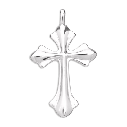Pendentif grande croix en argent sterling