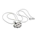Collier pendentif cœur de mariée en argent sterling de 35 à 55 cm