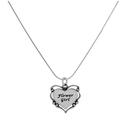 Collier avec pendentif en forme de cœur en argent sterling, motif fleuriste, 35 à 55 cm