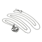Collier avec pendentif en forme de cœur en filigrane d'argent sterling, 40 à 81 cm