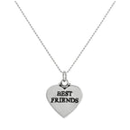 Collier avec pendentif cœur en argent sterling « Best Friends » de 35 à 55 cm