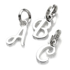 Breloque en argent sterling avec lettre manuscrite