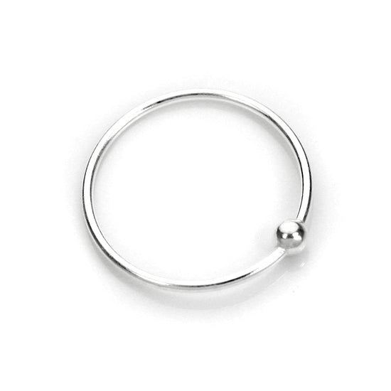 Anneau de nez BCR en argent sterling