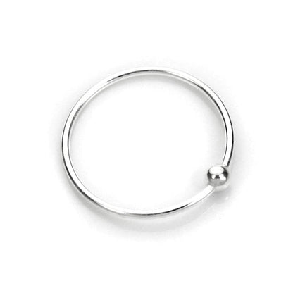 Anneau de nez BCR en argent sterling