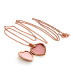 Médaillon cœur gravé en or rose 9 carats