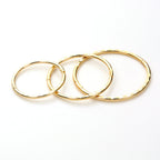 Boucles d'oreilles créoles articulées en or jaune 9 carats avec diamants taillés