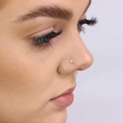 Vis de nez Gecko en or 9 carats