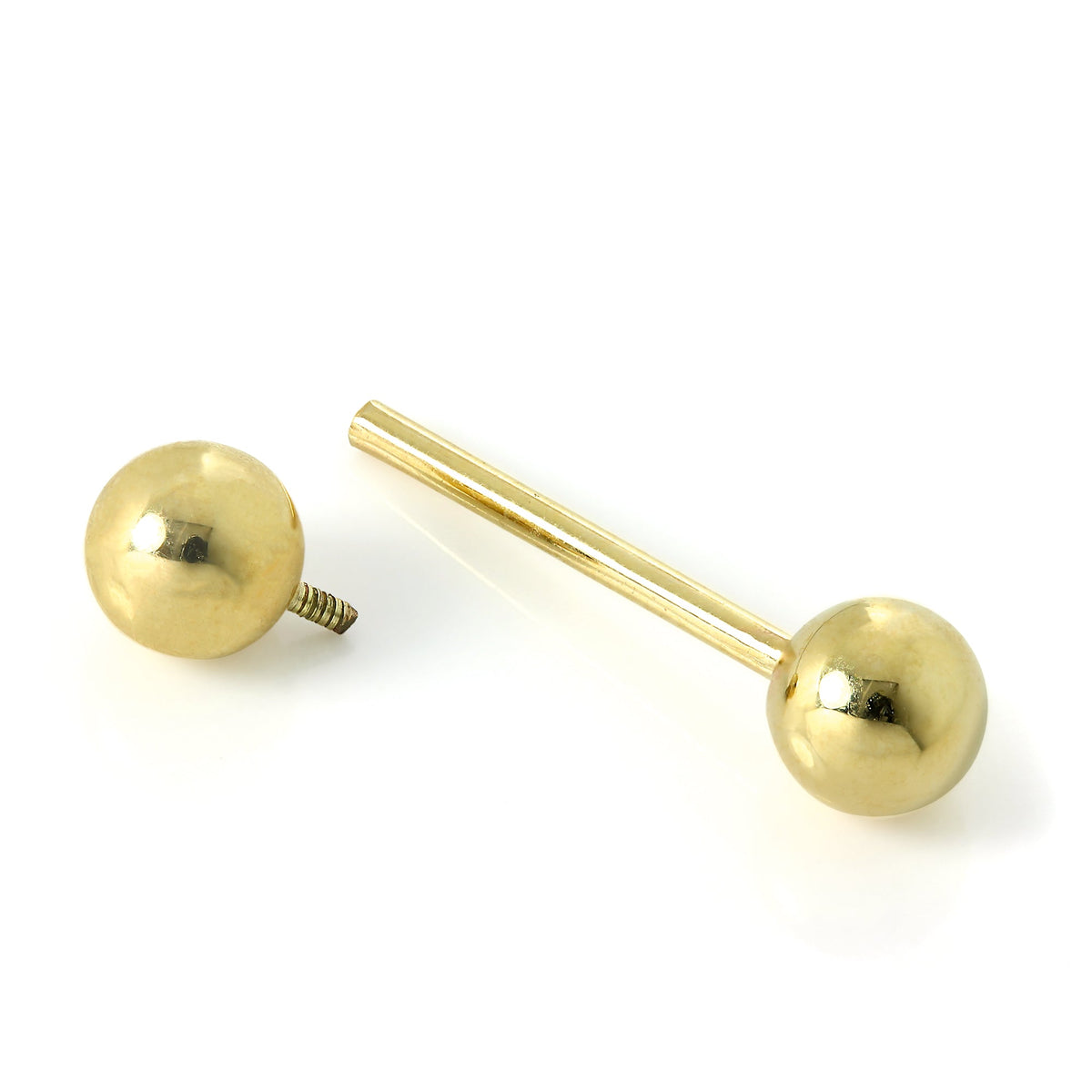 Piercing corporel en or 9 carats