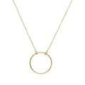 Collier Karma Circle en or 9 carats de 35,5 cm