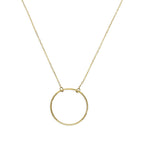 Collier Karma Circle en or 9 carats de 35,5 cm