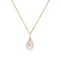 Collier avec pendentif en or 9 carats et perles d'eau douce de 40 à 50 cm