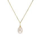 Collier avec pendentif en or 9 carats et perles d'eau douce de 40 à 50 cm