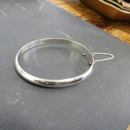 Bracelet jonc à charnière en argent sterling 51 mm pour enfant