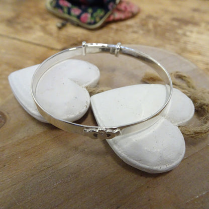 Bracelet Claddagh réglable en argent sterling de 45 mm