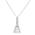 Collier avec pendentif en forme de bouteille de parfum en argent sterling, 40 à 60 cm