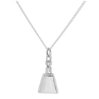 Collier avec pendentif en forme de bouteille de parfum en argent sterling, 40 à 60 cm