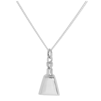 Collier avec pendentif en forme de bouteille de parfum en argent sterling, 40 à 60 cm