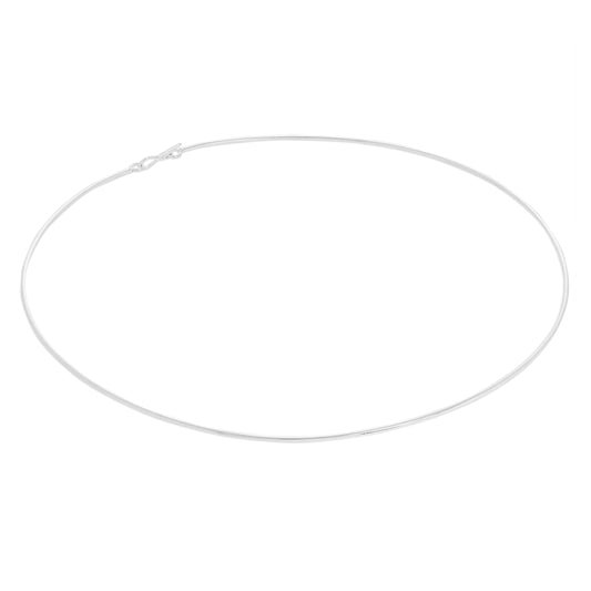 Collier ras du cou en argent sterling de 13 cm