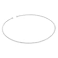 Collier ras du cou torque en argent sterling de 13 cm