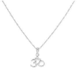 Collier pendentif Om en argent sterling de 40 à 61 cm