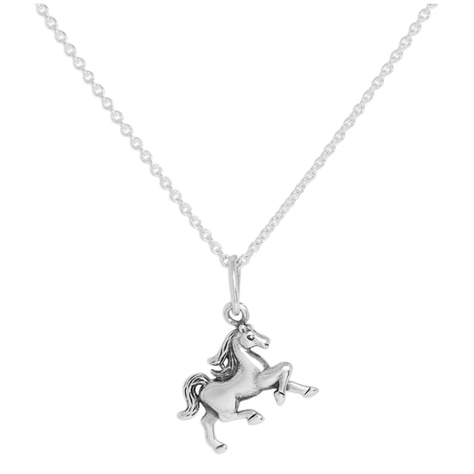 Collier avec pendentif cheval en argent sterling de 40 à 61 cm