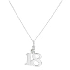 Pendentif en argent sterling 18 carats avec cœur en cristal CZ transparent sur chaîne de 40 à 61 cm