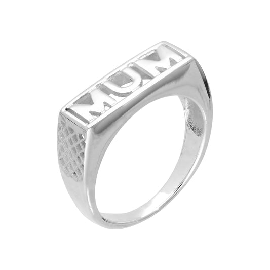 Bague maman en argent sterling, tailles I à W