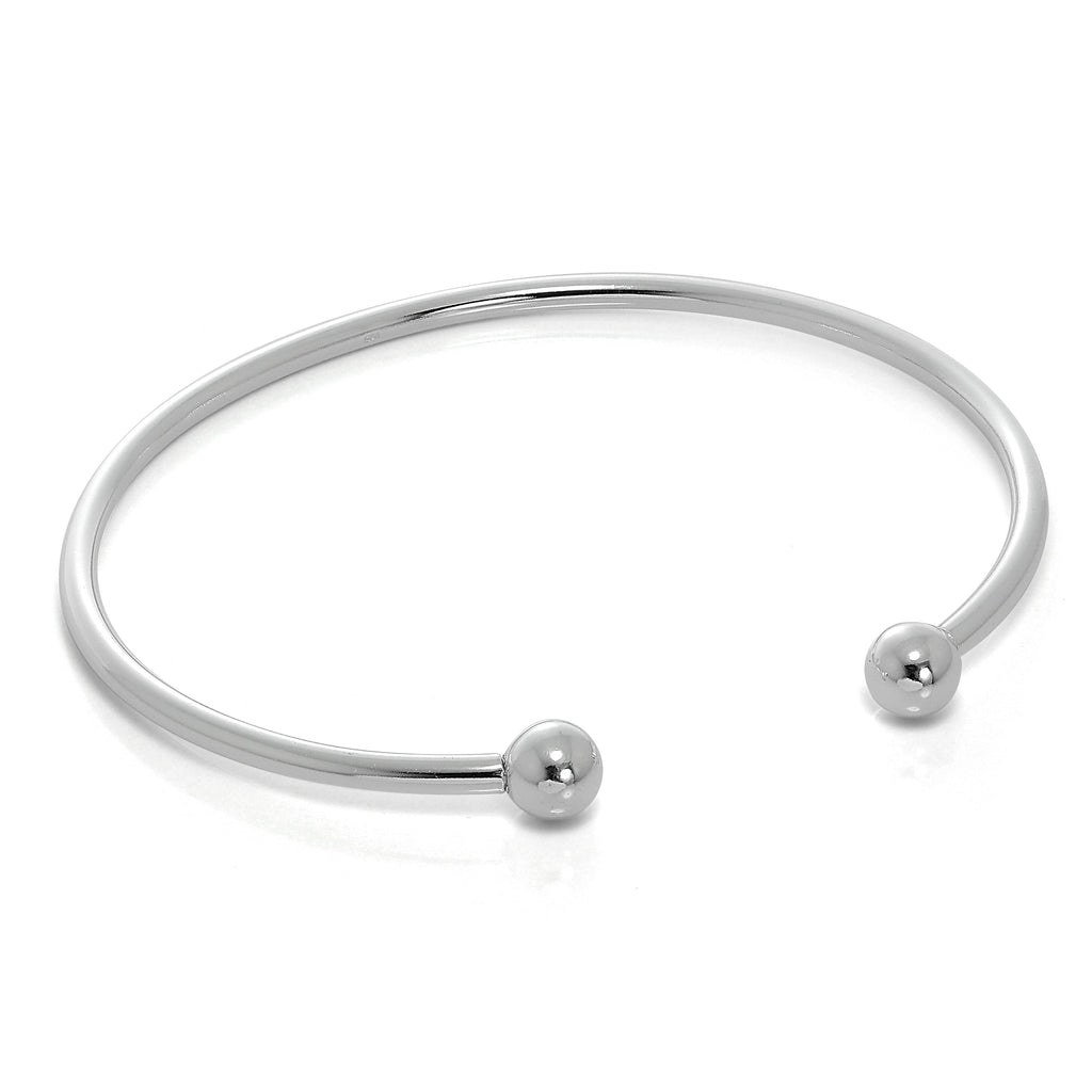 Bracelet jonc torque en argent sterling massif pour homme